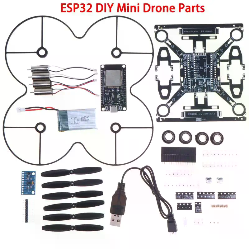 Diy Automation Projects - ESP32 Açık Kaynaklı Mini Drone Kiti,