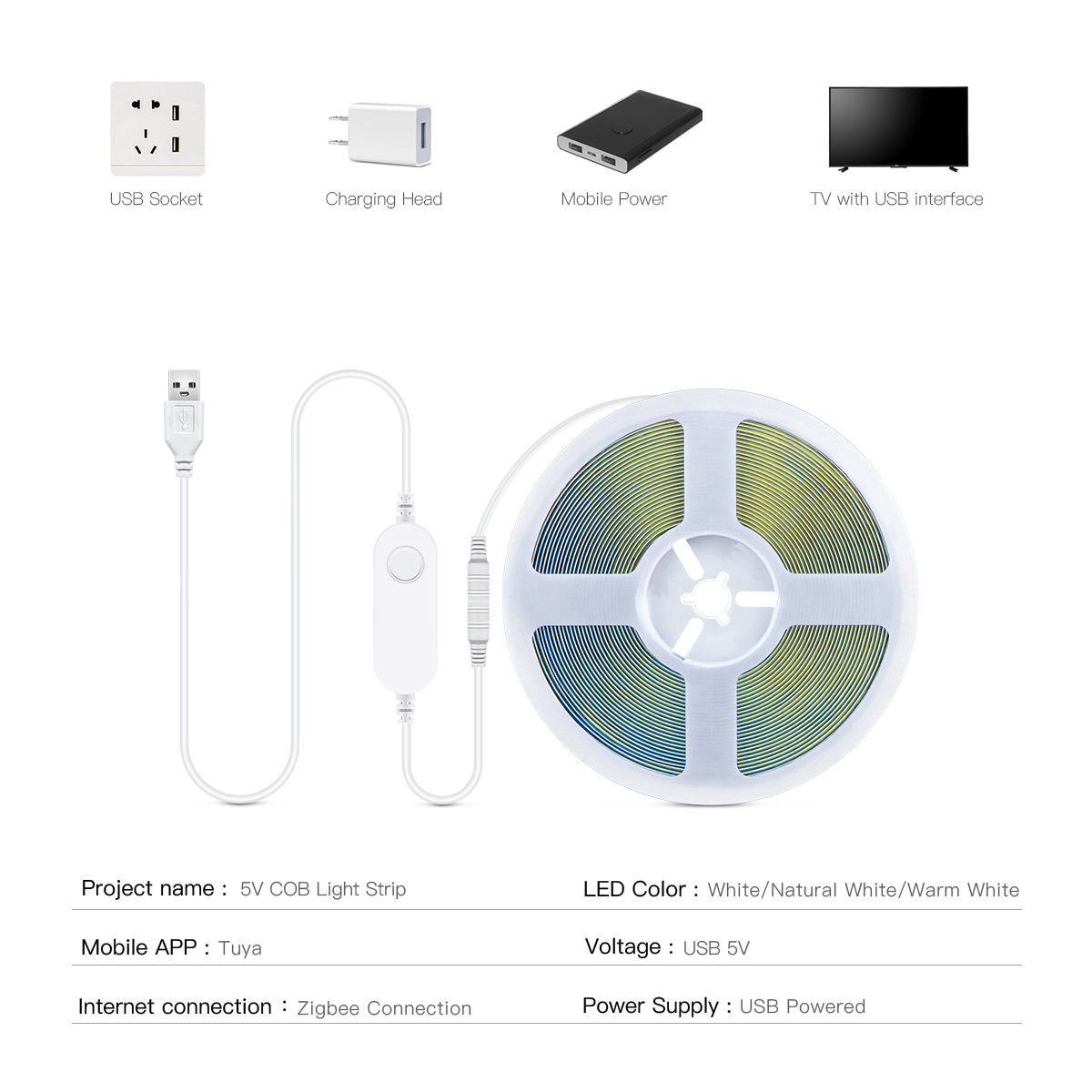 Akıllı anahtar ZigBee COB LED  - Zigbee Coordinator Stick incelemesi ve fiyatı
