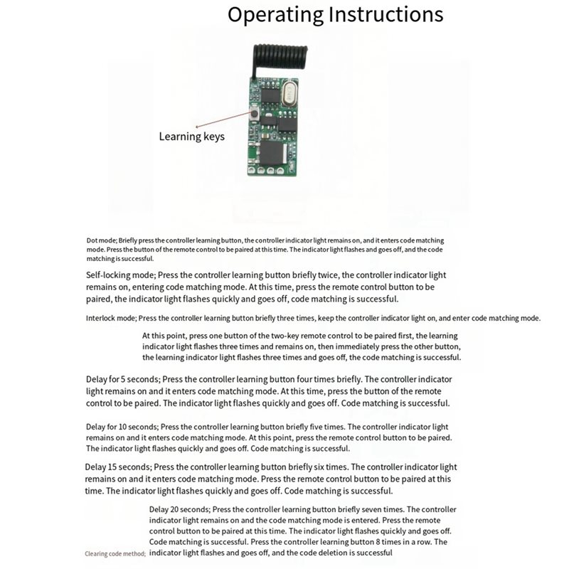 Y45A-RF Anahtar Kontrol Cihazı - 433Mhz Receiver Module incelemesi ve fiyatı